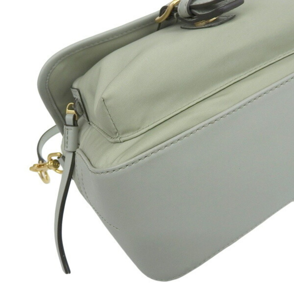 TORY BURCH Nylon Walker Emboss Small Shoulder Bag Green - Picture 3 of 9